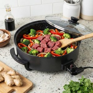 asle 002 elektrikli tencere & pizza pişirici